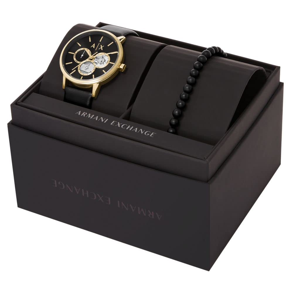 Armani Exchange Cayde men watch set black