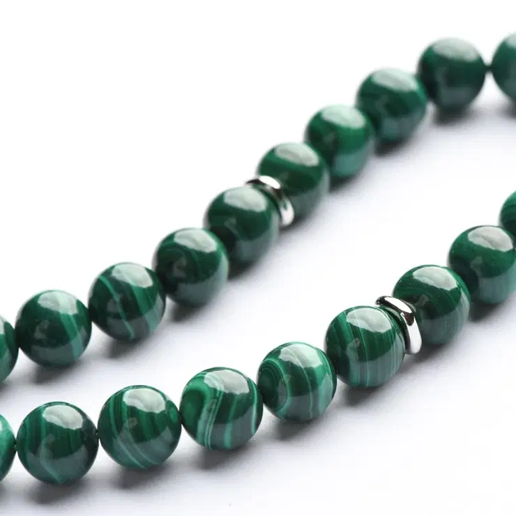 Zayan Malachite Rosary 10mm with Silver