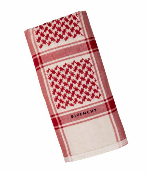 Givenchy Classic Shemagh - Premium Red & Beige Size 58
