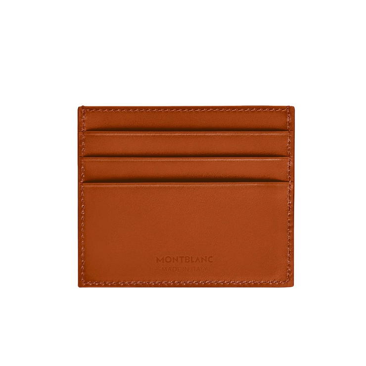 Montblanc Meisterstuck 6 Cards Leather Card Holder - Tan