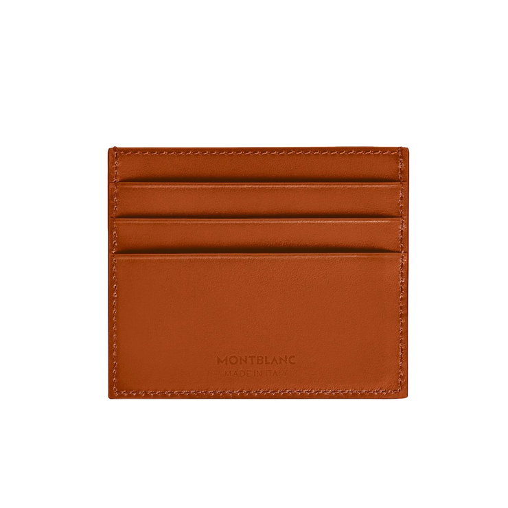 Montblanc Meisterstuck 6 Cards Leather Card Holder - Tan