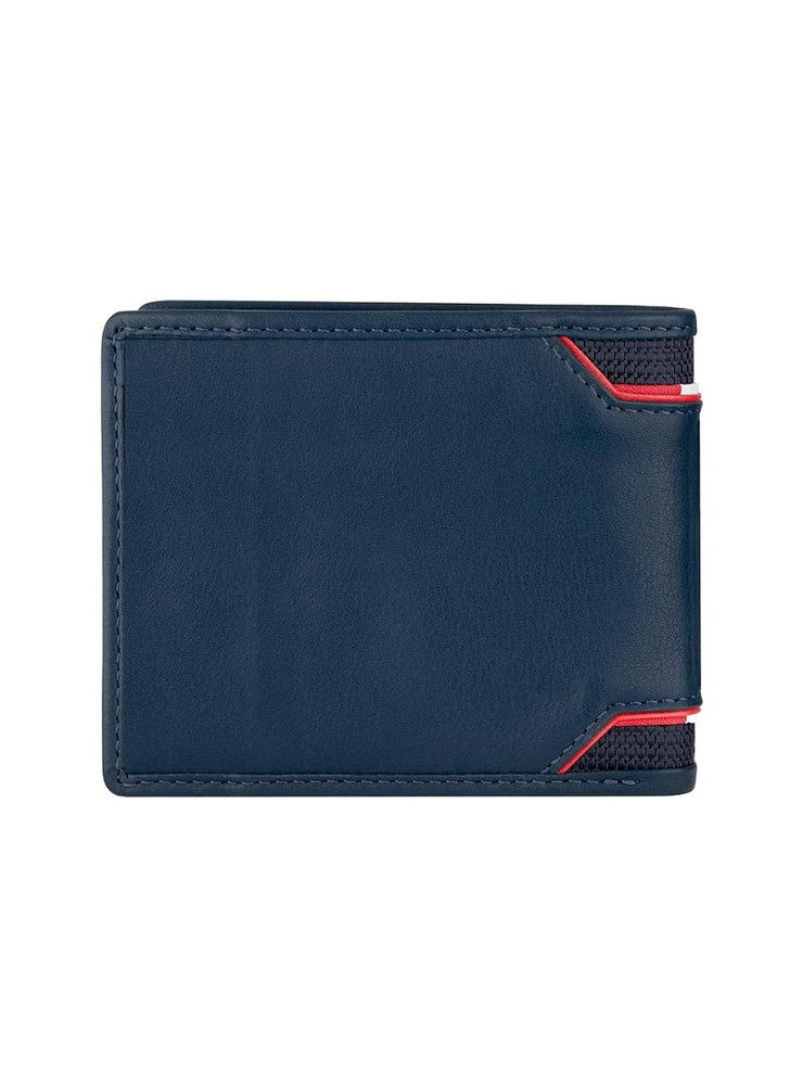Ducati ELEGANTE wallet for men 5cc blue leather