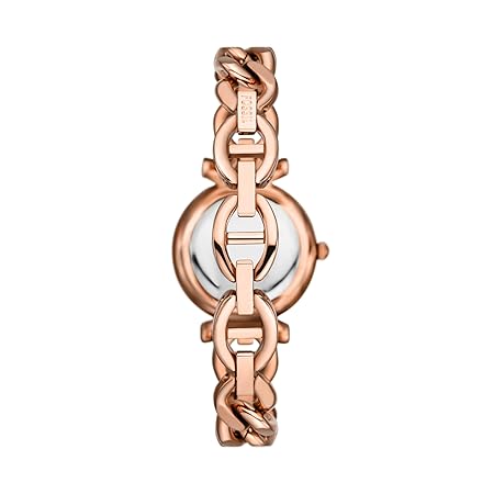 Fossil Carlie Three-Hand Steel Watch rose gold