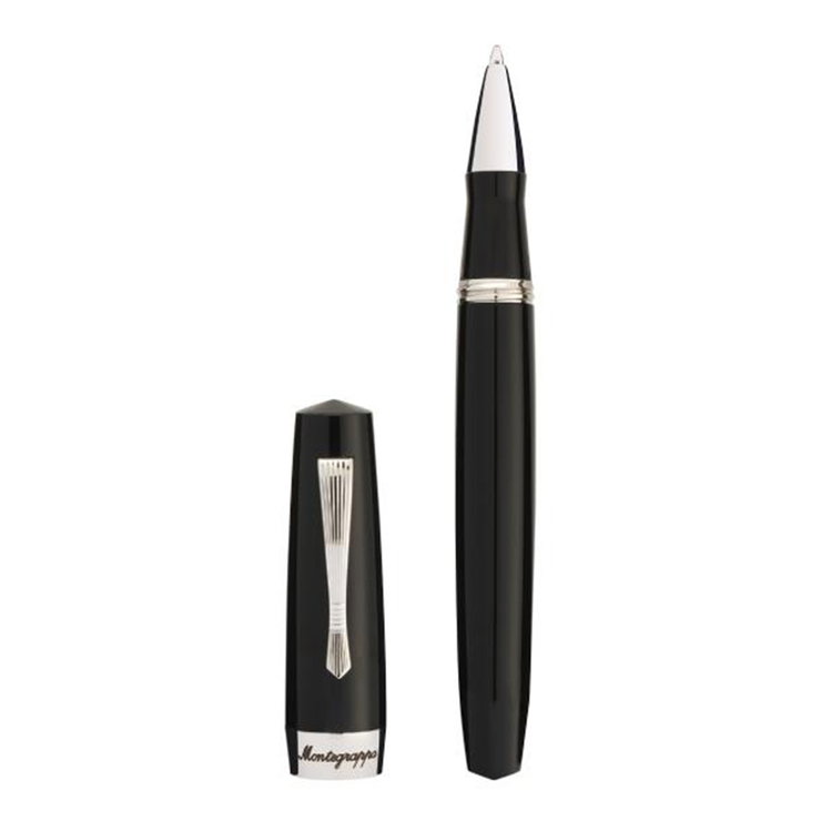 Montegrappa Elmo 02 Rollerball Pen, Jet Black