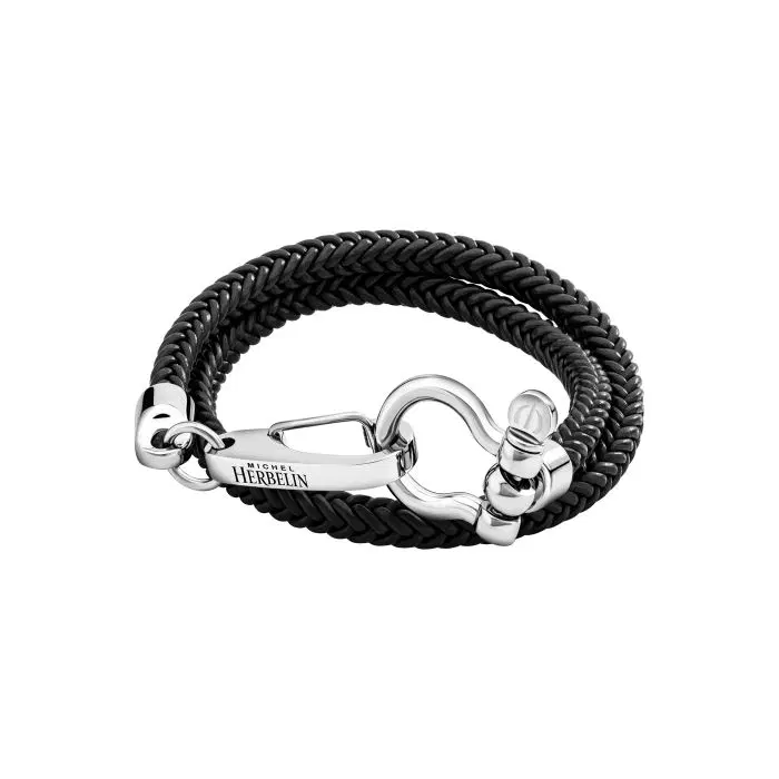 Michel Herbelin Bracelet For Men, Black