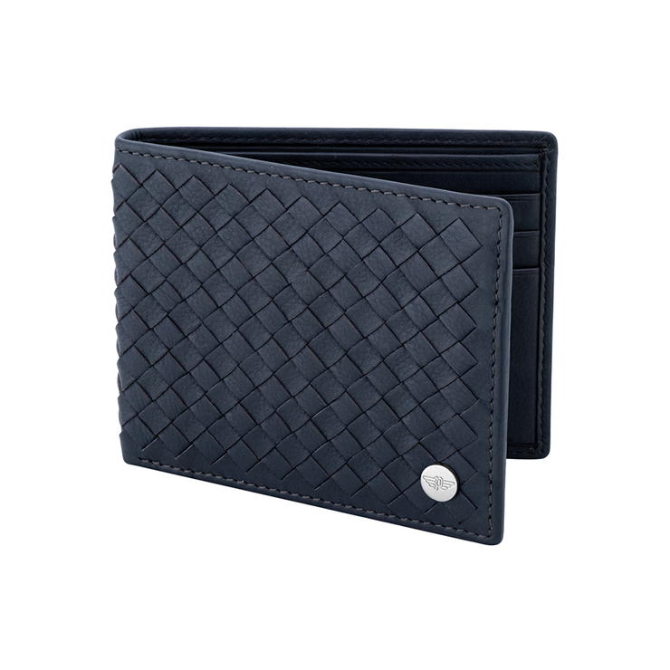 Police Wallet for men leather - Blue