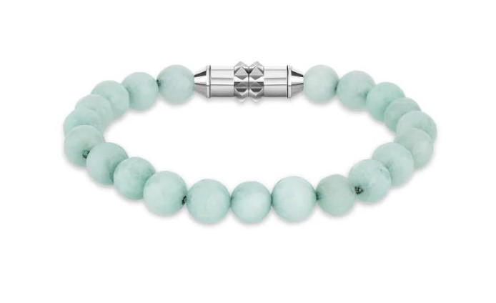 Police women silver bracelet with beads 