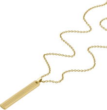 سلسال للرجال من فوسيل استيل لون ذهبى 