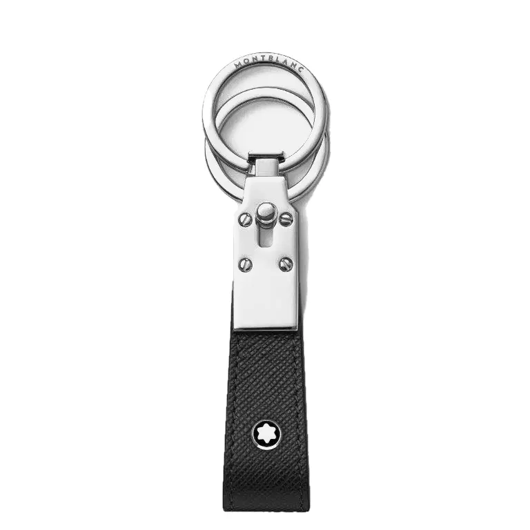 Montblanc Sartorial loop key fob black leather
