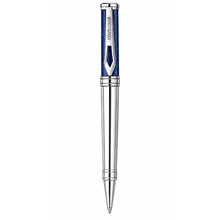 Roberto Cavalli Men's Silver & Blue Ballpoint Pen