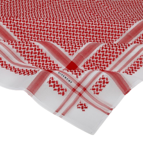 Givenchy Shemagh Formal Red , white size 58