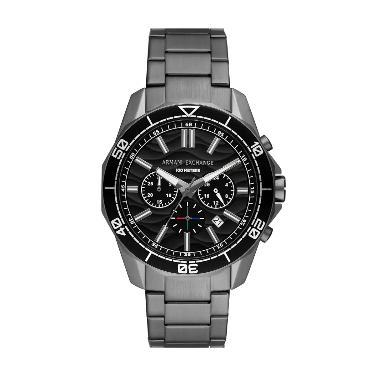 Armani Exchange Stainless Steel Men Watch Gray Band