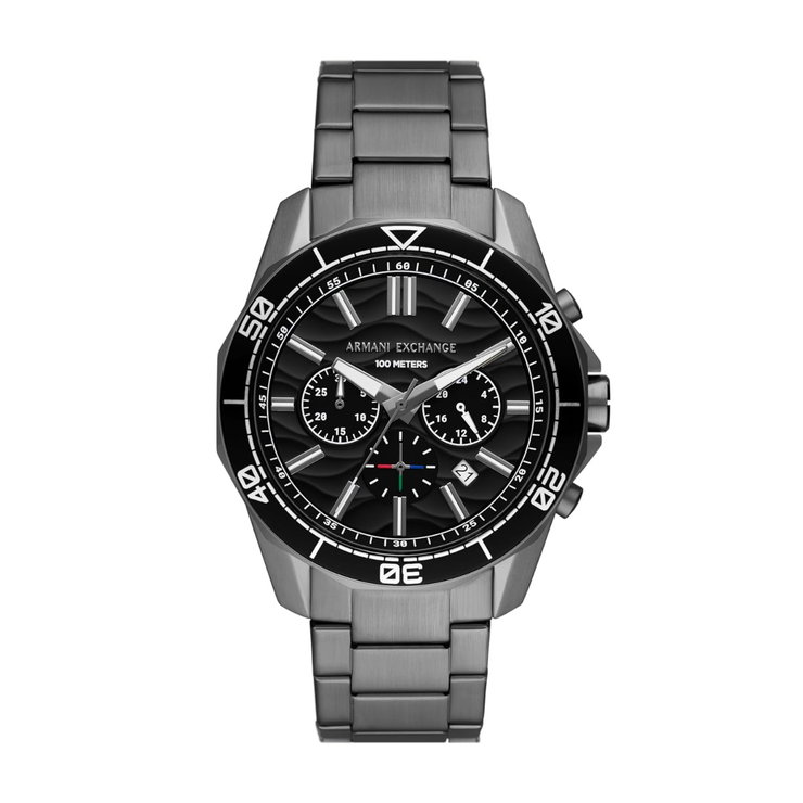 Armani Exchange Stainless Steel Men Watch Gray Band