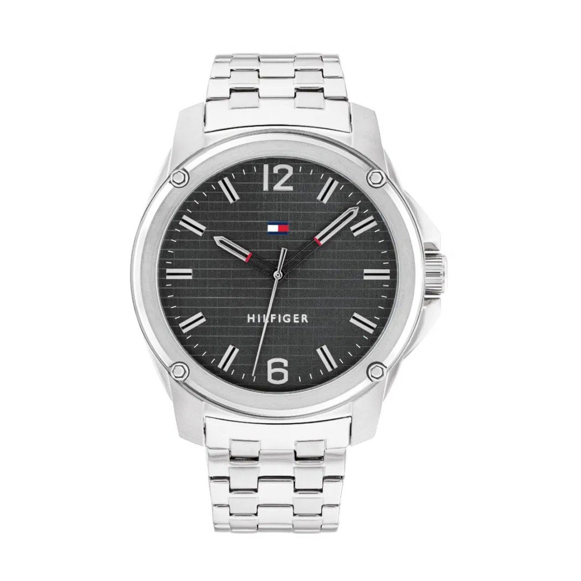 Tommy Hilfiger Jason men watch steel silver , Black 