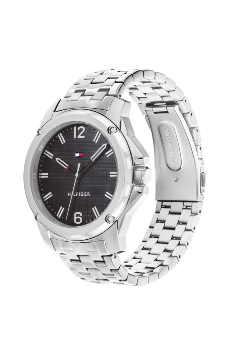 Tommy Hilfiger Jason men watch steel silver , Black