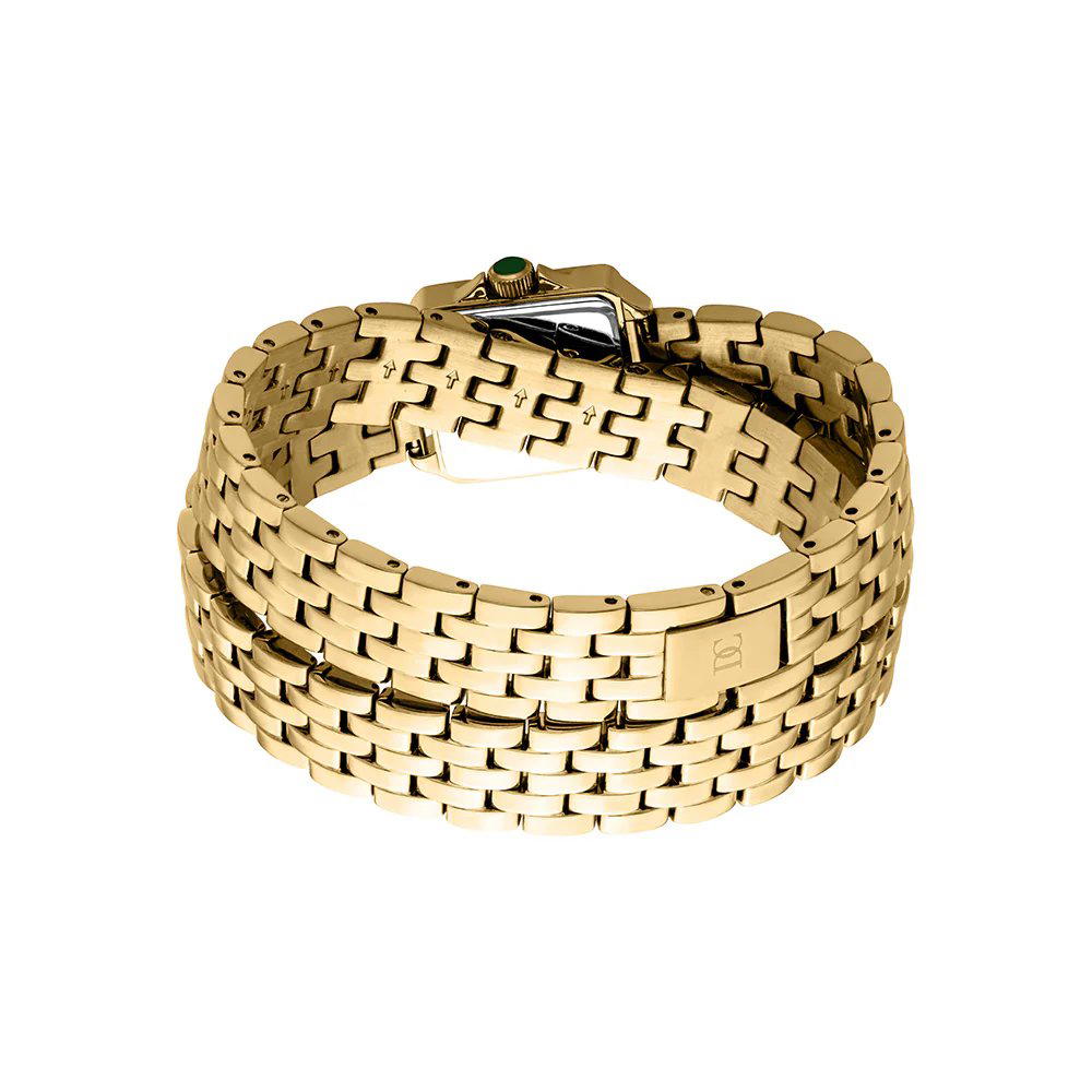 DICI Milano Appia ladies watch stainless steel gold , Green 