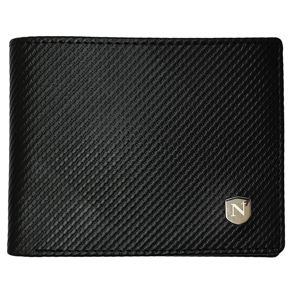 Natucci leather wallet for men ,Black