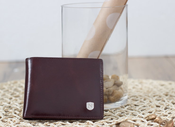 Natucci leather wallet for men ,Brown