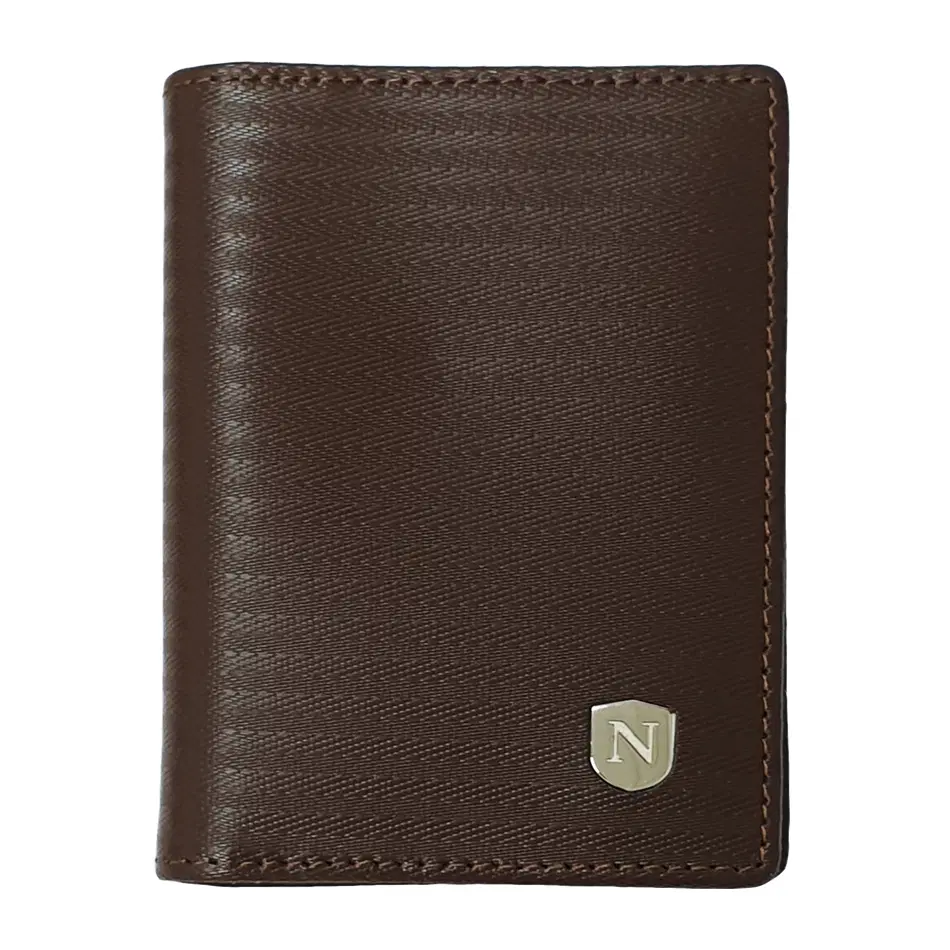 Natucci leather credit card holder for men , Brown