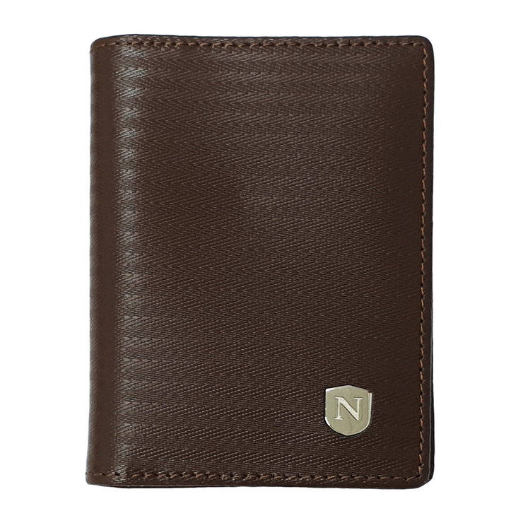 Natucci leather credit card holder for men , Brown
