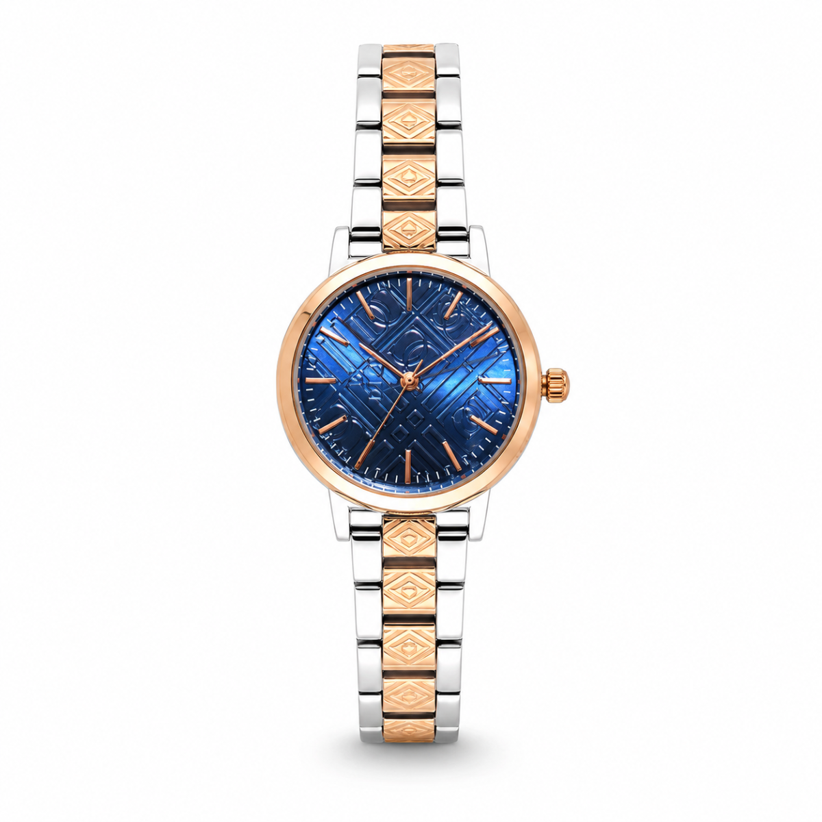 DICI Milano watch for ladies stainless steel rose gold , Blue