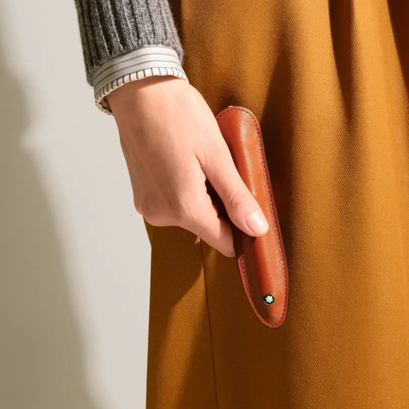 Montblanc Meisterstuck 1-Pen Sleeve - Camel Brown