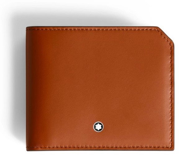 Montblanc Selection Soft Wallet 6 Cards - Camel Brown Leather