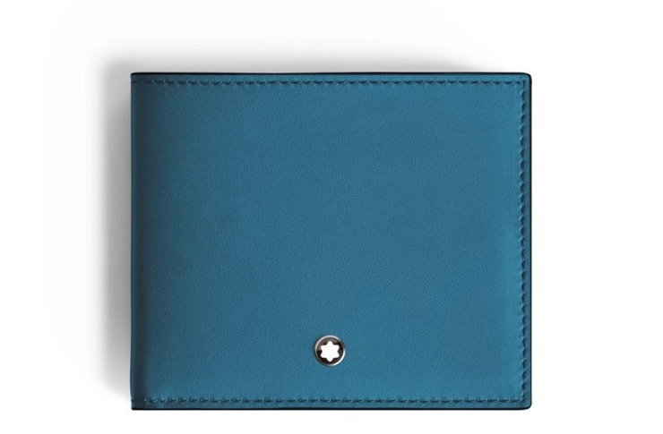 Montblanc Soft Thin Trio Wallet 4cc – Slim Blue