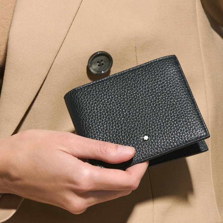 Montblanc Grain Leather 8cc Wallet – Black
