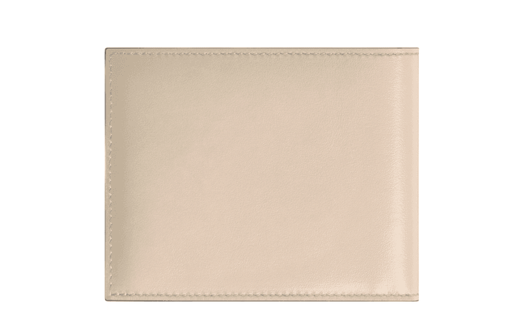 Montblanc Meisterstuck Beige Leather Wallet 6cc