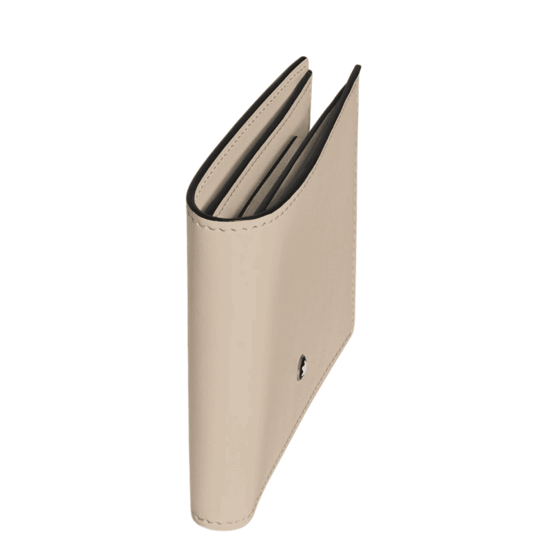 Montblanc Meisterstuck Beige Leather Wallet 6cc