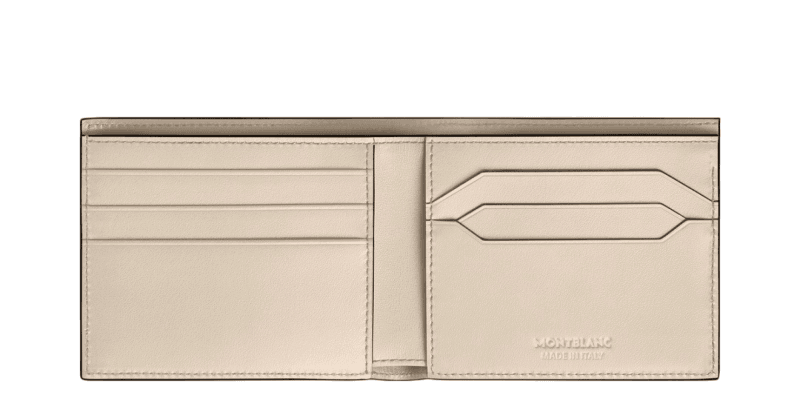 Montblanc Meisterstuck Beige Leather Wallet 6cc
