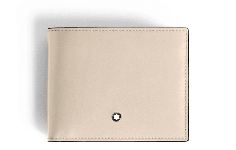 Montblanc Meisterstuck Beige Leather Wallet 6cc