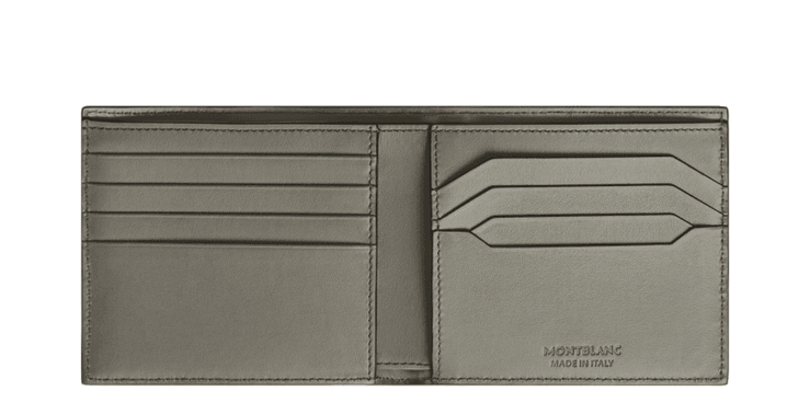 Montblanc 4810 Leather Wallet 8cc – Grey Textured