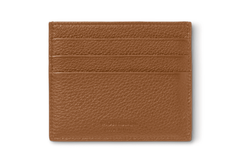 Montblanc Card Holder 6 Cards – Brown Leather
