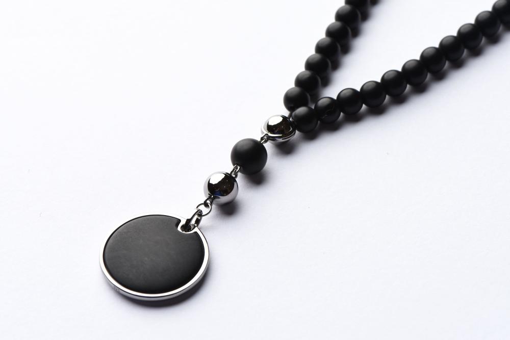 Zayan Black Onyx Misbaha 99 Beads with Sterling Silver