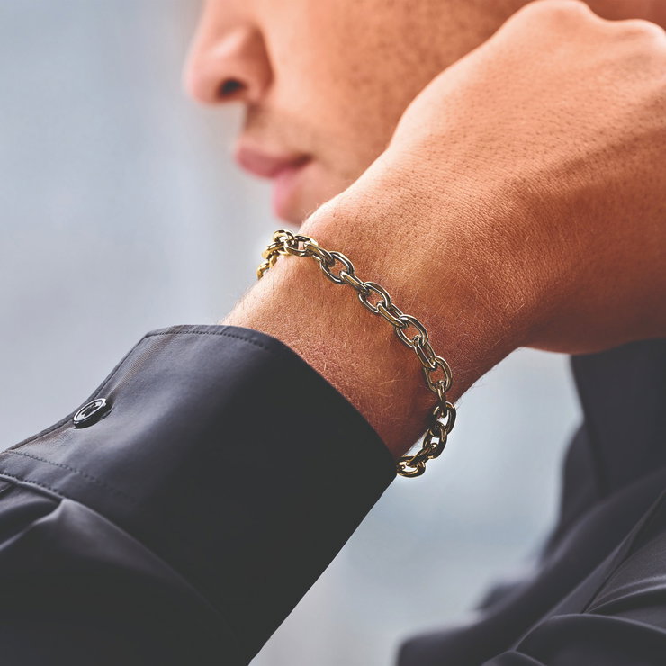 Cerruti 1881 LATCH bracelet for men steel bronze 