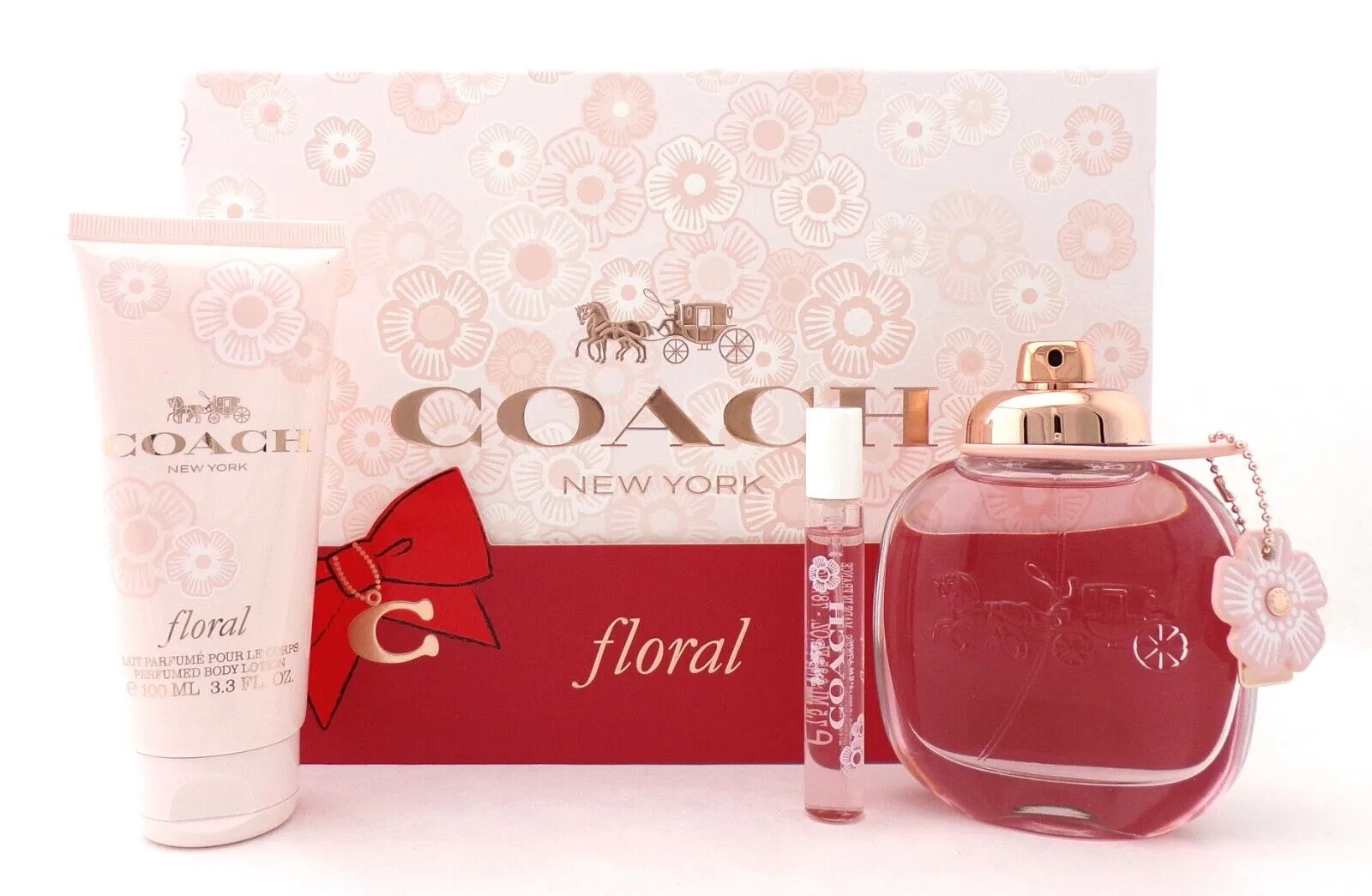 طقم عطر كوتش فلورال للنساء - أو دو بارفان 90 مل