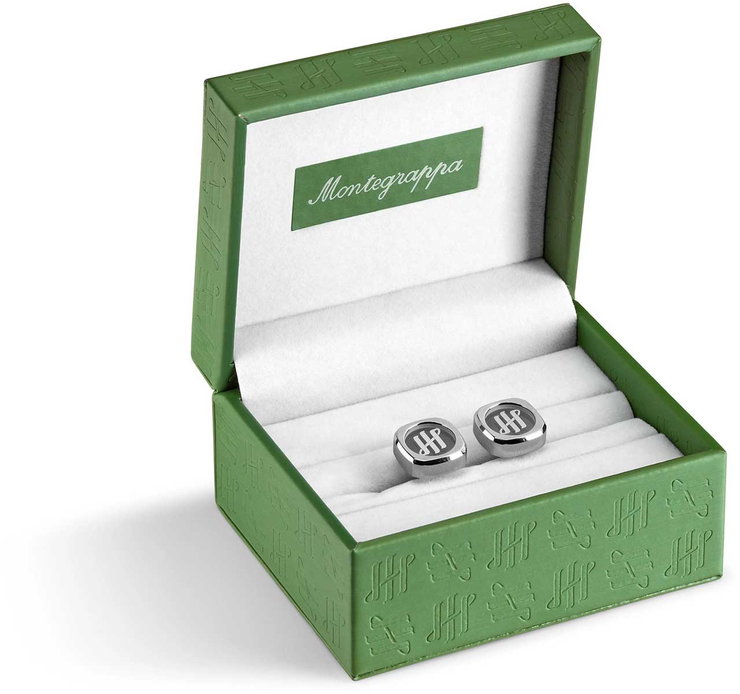 Montegrappa QUATTRO Bold Resolve steel cufflink
