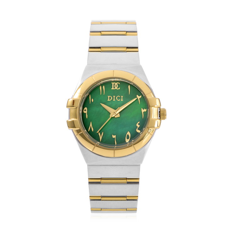 DICI Milano Rachele women Quartz watch steel gold , Green