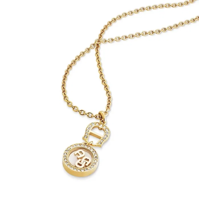 Aigner Serafina Gold Crystal Pendant Necklace