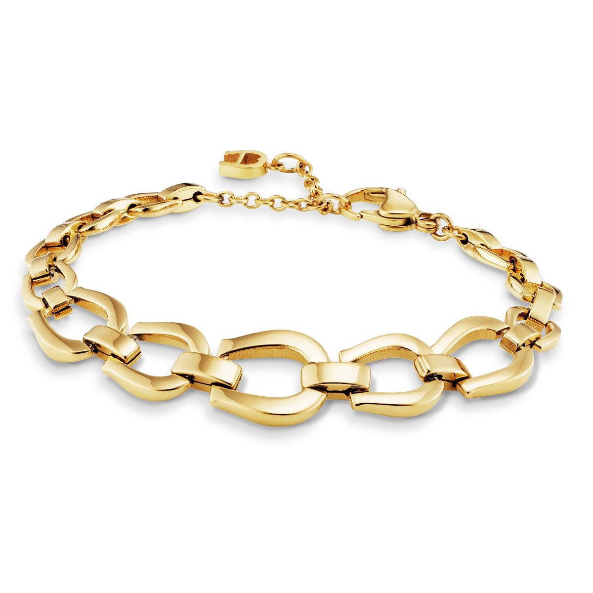 Aigner double ladies bracelet steel gold