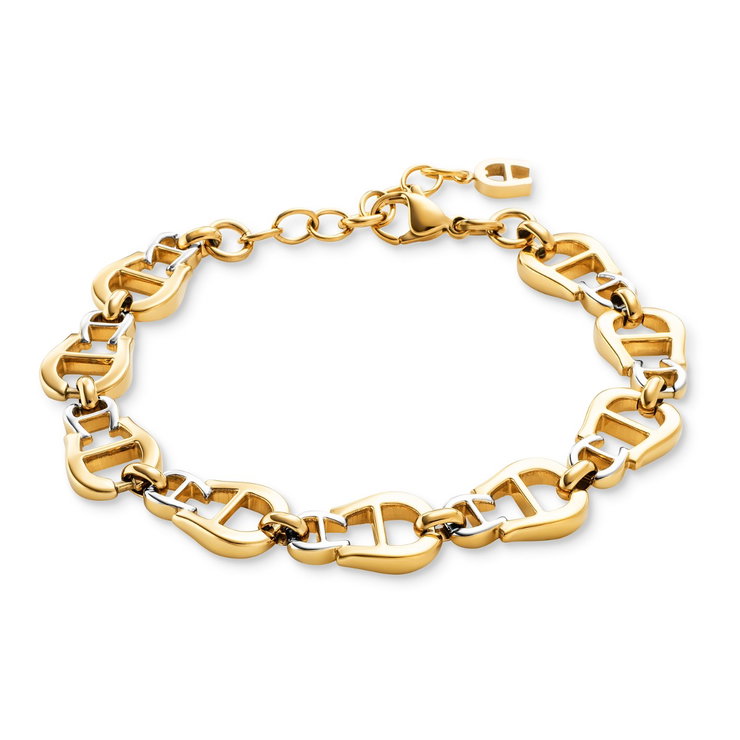 Aigner A logo women bracelet steel gold , Silver