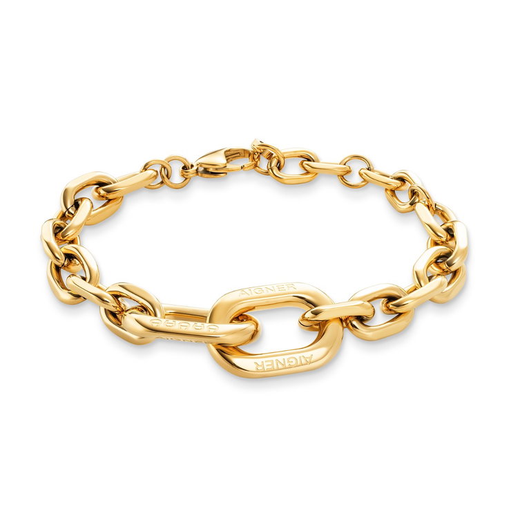 Aigner women bracelet stainless steel gold , Silver