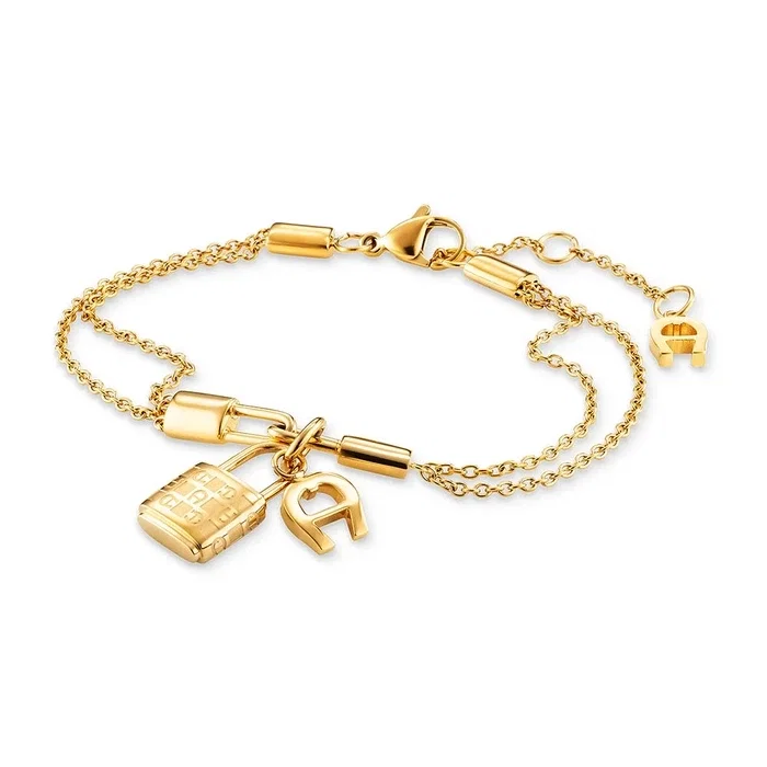 Aigner AMALIA Ladies Gold Bracelet with Charm Design