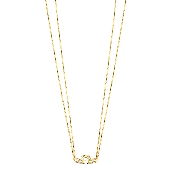 Aigner AURORA Ladies Gold Necklace with Crystal Detail