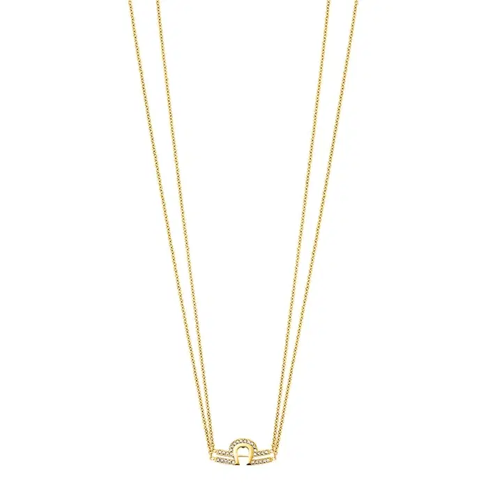 Aigner AURORA Ladies Gold Necklace with Crystal Detail