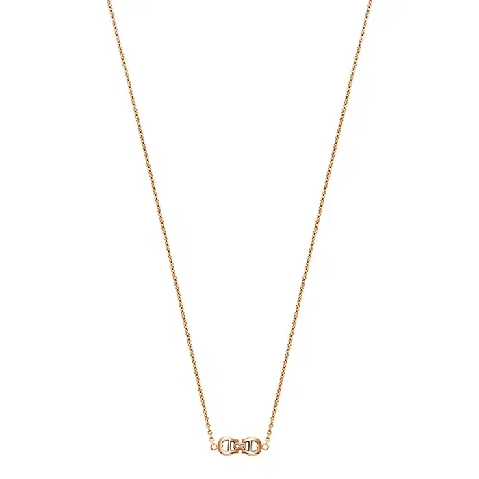 Aigner ALLEATA Ladies Rose Gold Necklace with Signature Design