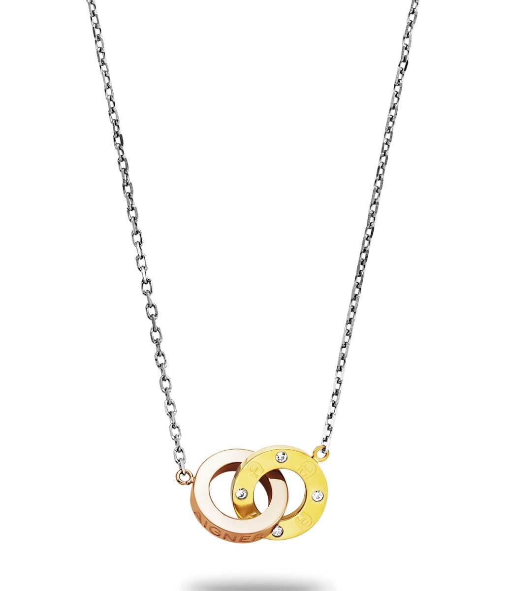 Aigner Women's Long Necklace with Pendant Steel Silver 