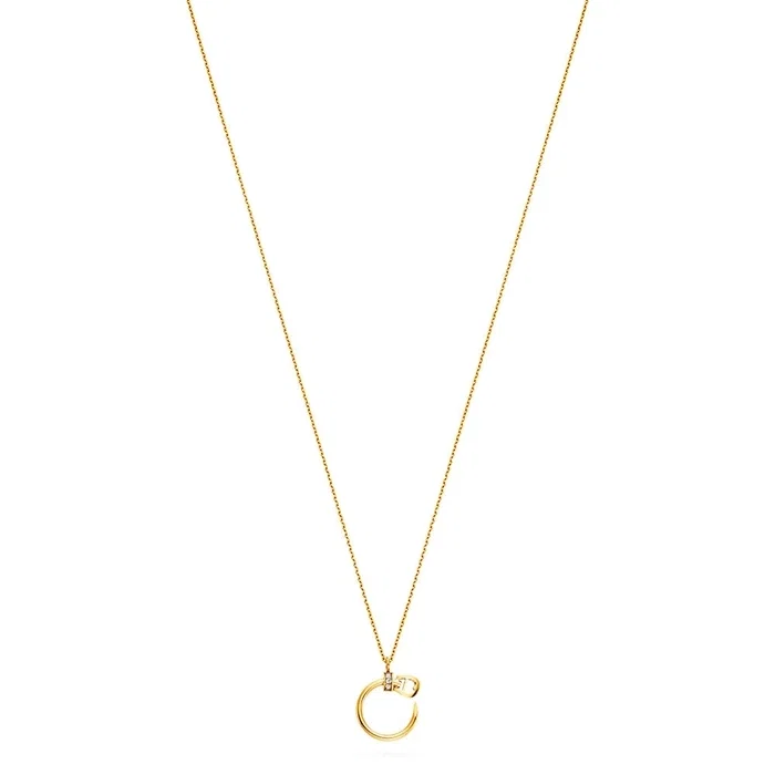 Aigner MATILDA Ladies Gold Short Necklace with Pendant